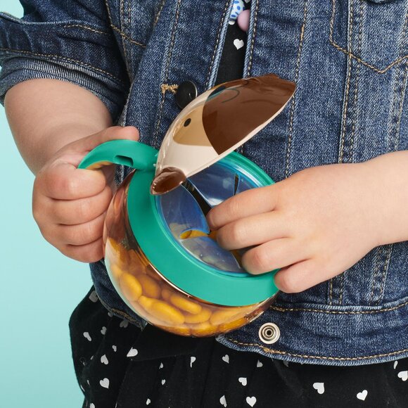 Skip Hop Zoo Snack Cup Kids Feeding Storage Pot Tub Age 12M+ NIP No spill - Picture 4 of 14